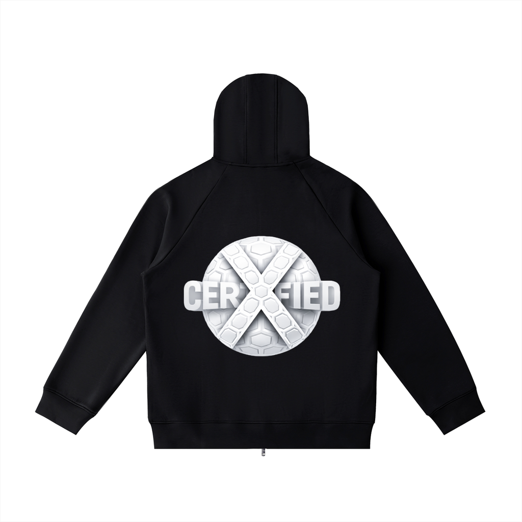 Heavyweight Raglan Sleeve Zip Hoodie