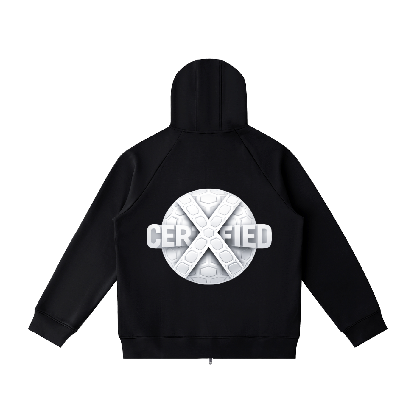 Heavyweight Raglan Sleeve Zip Hoodie