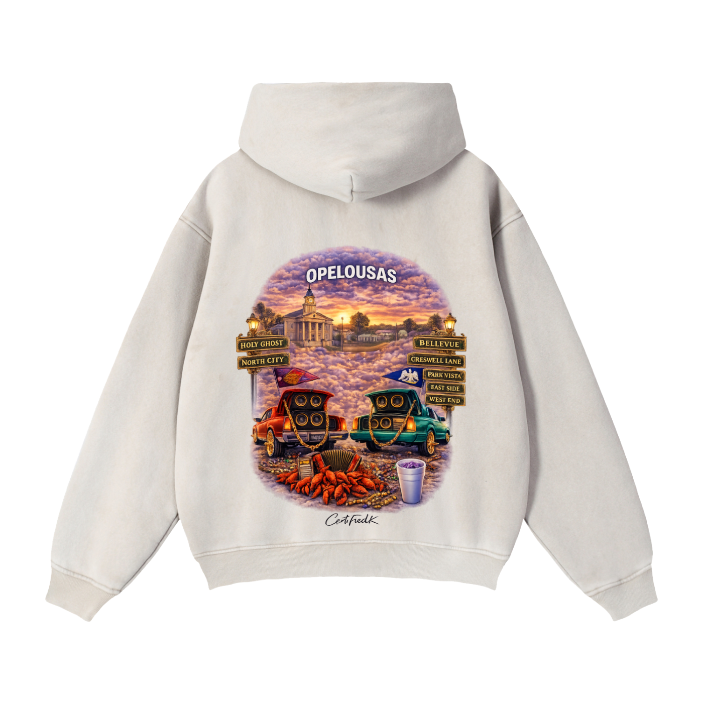 Zip-Through Boxy Fleece Hoodie