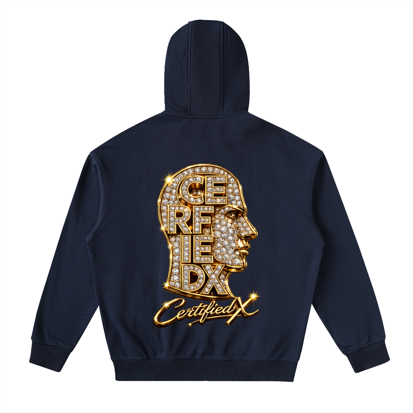 Drop-Shoulder Zip Up Hoodie