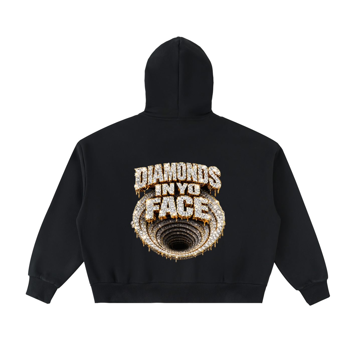 Fleeced Full-Zip Boxy Hoodie