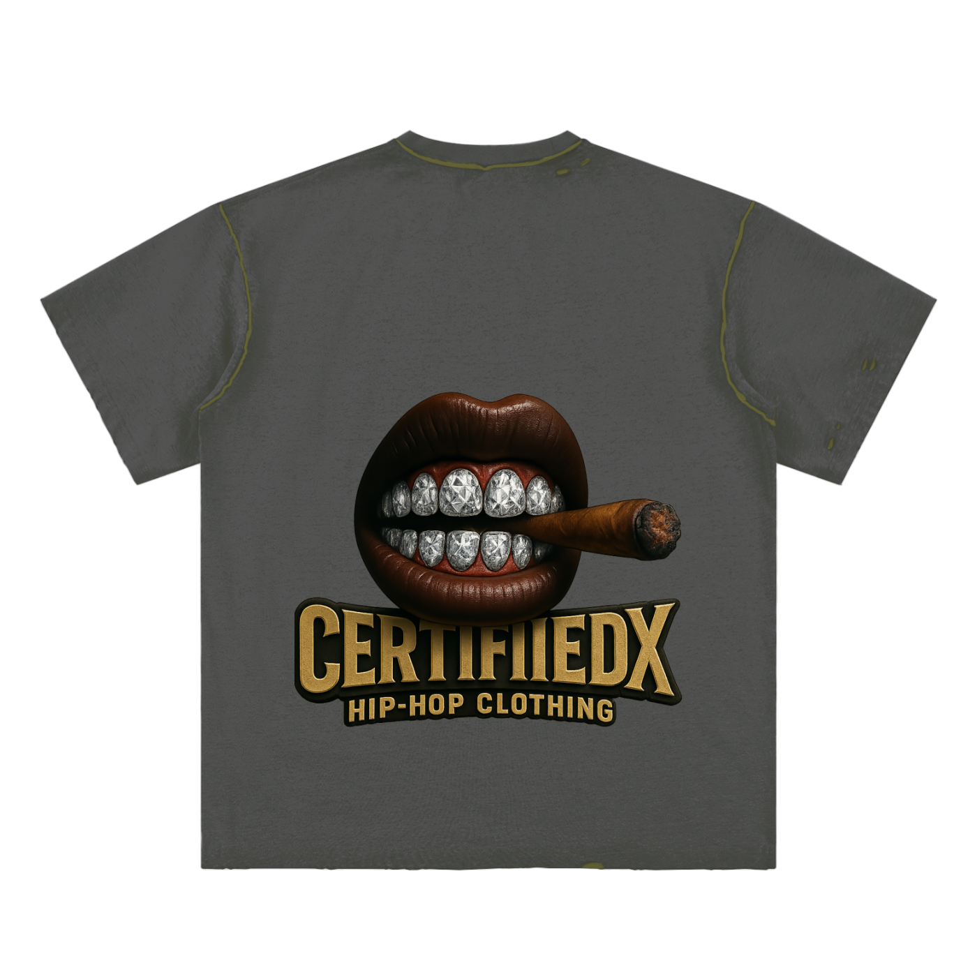 Hand-frayed Reversible T-shirt