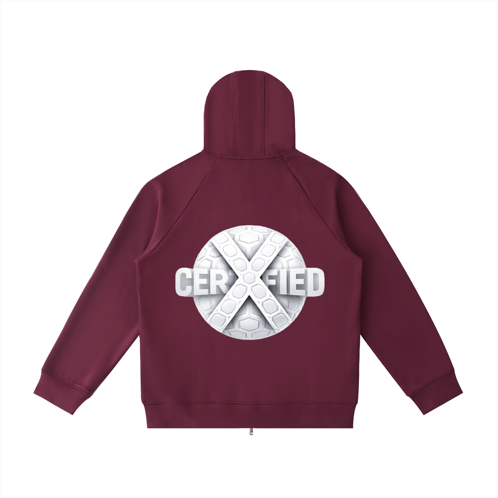 Heavyweight Raglan Sleeve Zip Hoodie