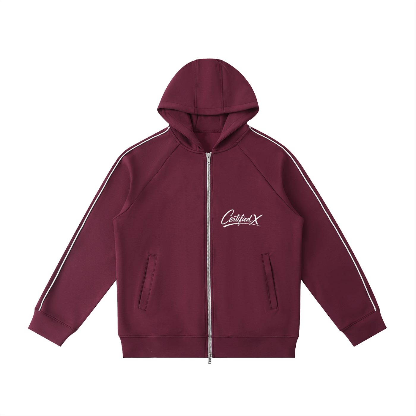 Heavyweight Raglan Sleeve Zip Hoodie