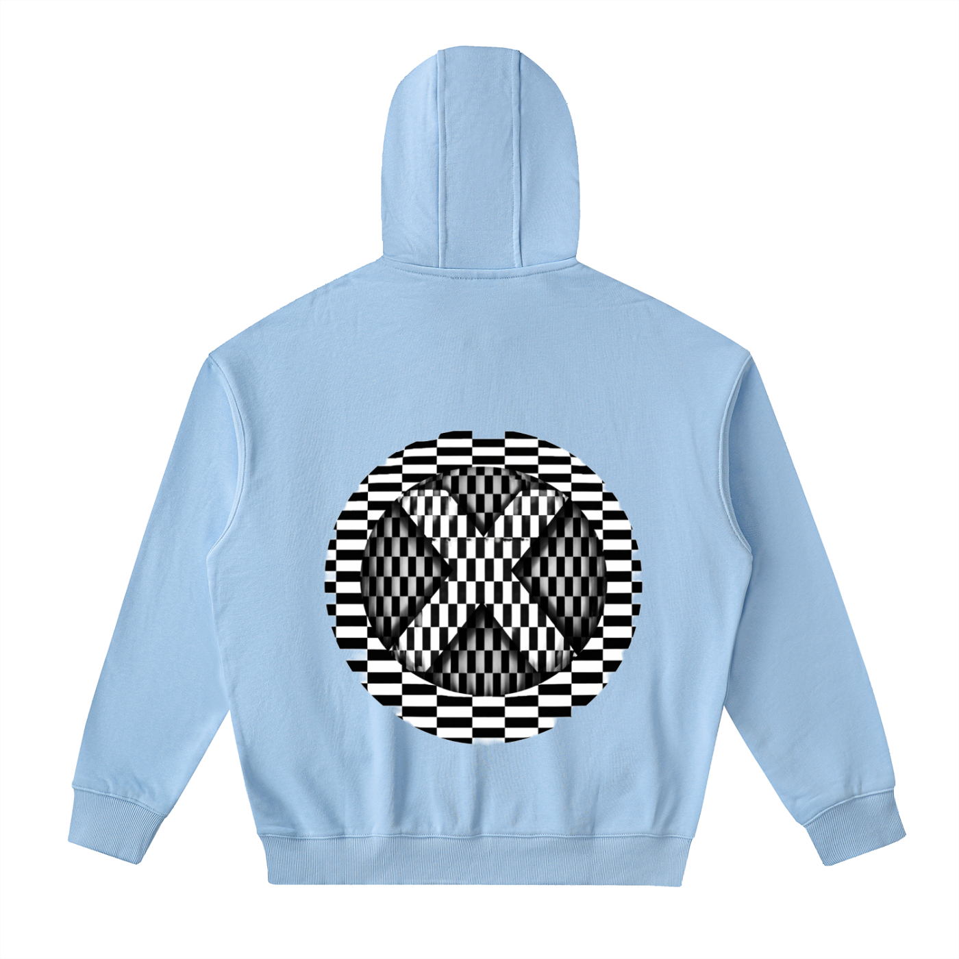 Drop-Shoulder Zip Up Hoodie