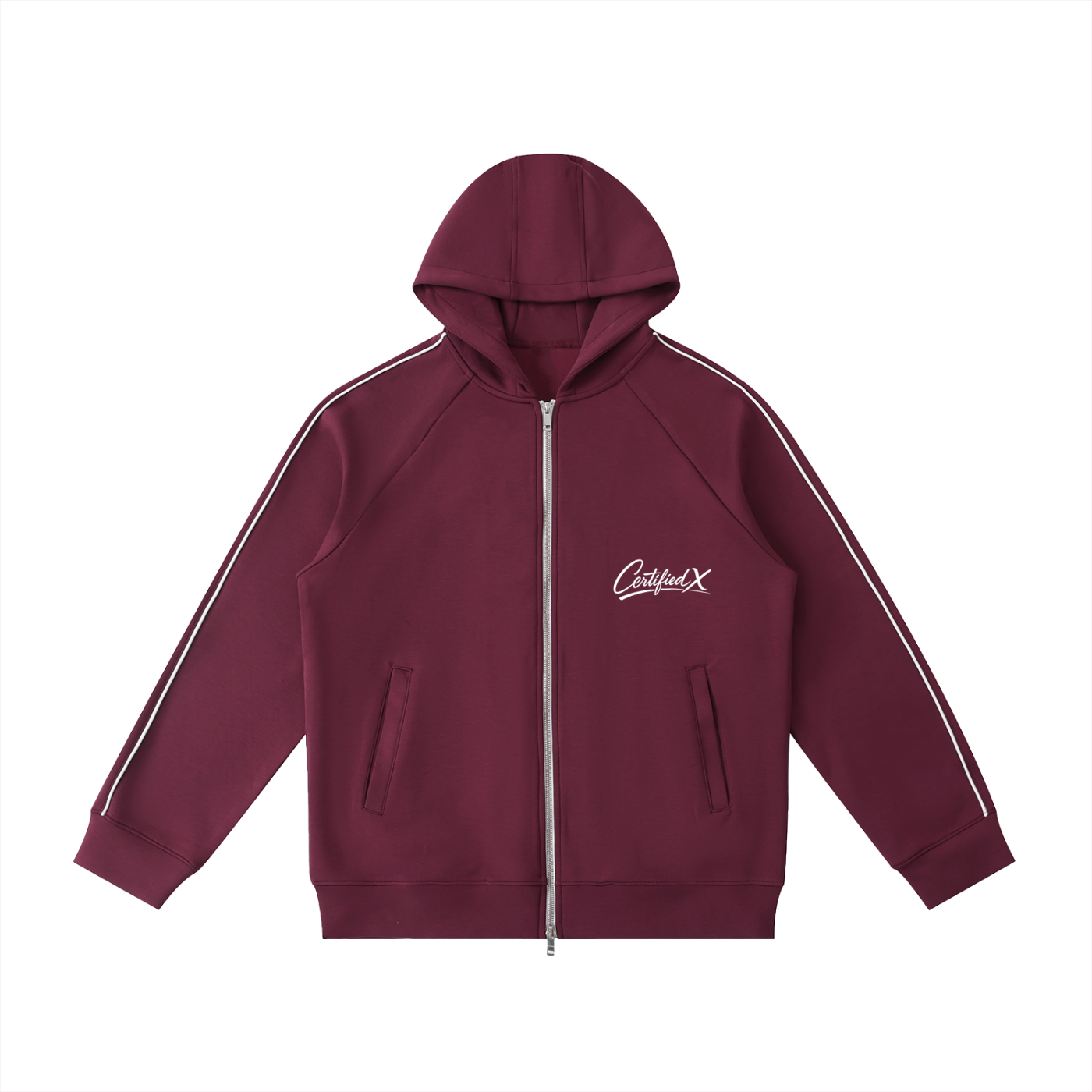 Heavyweight Raglan Sleeve Zip Hoodie