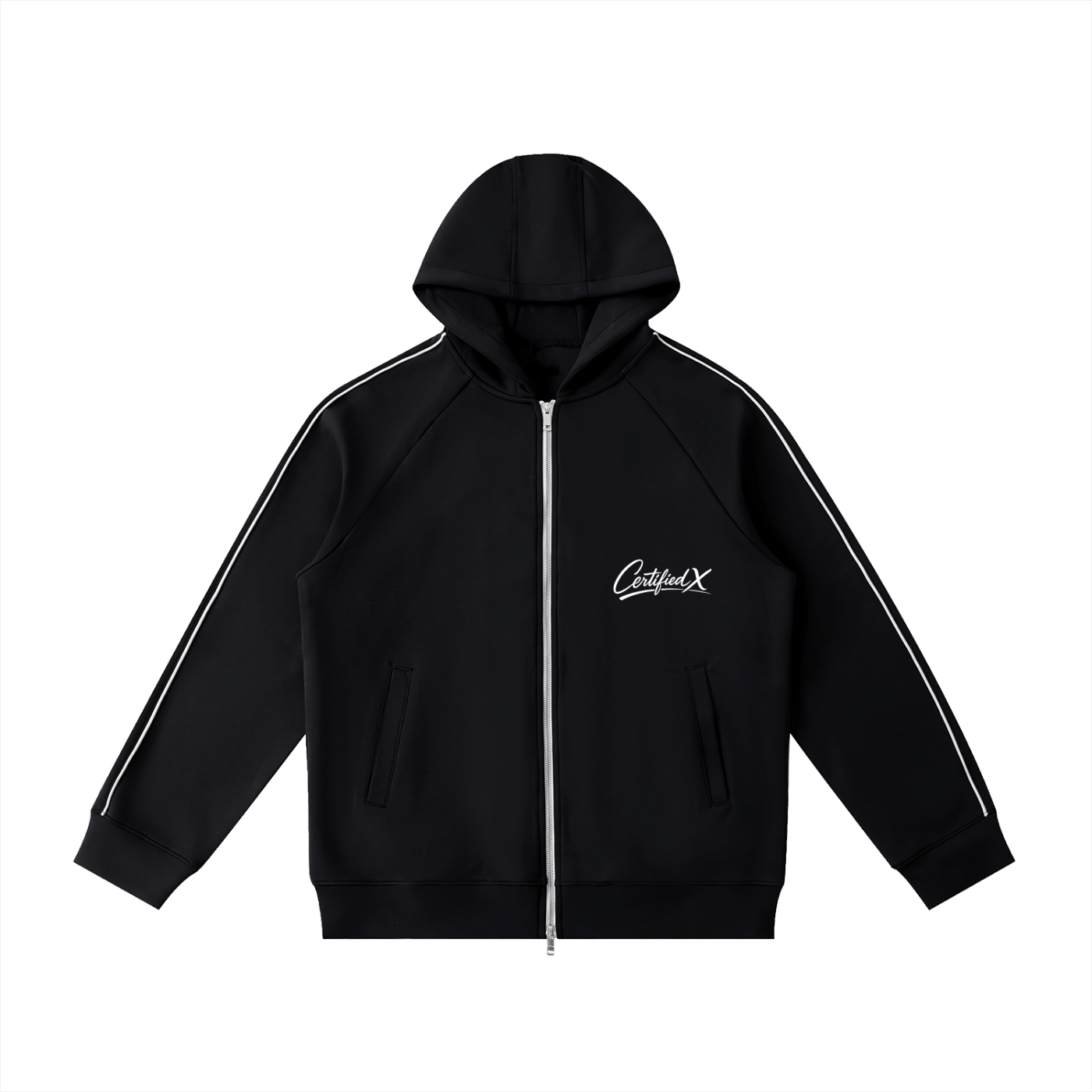 Heavyweight Raglan Sleeve Zip Hoodie