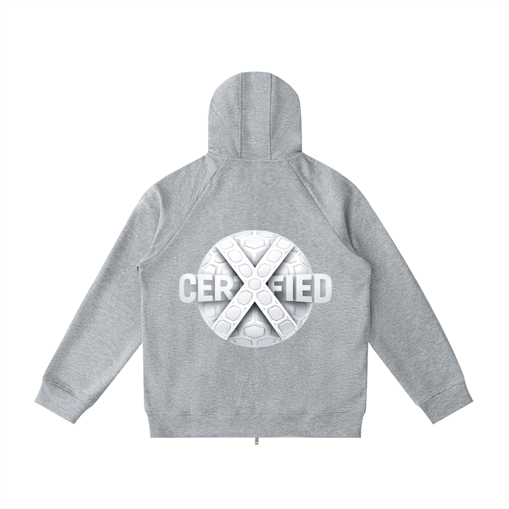 Heavyweight Raglan Sleeve Zip Hoodie