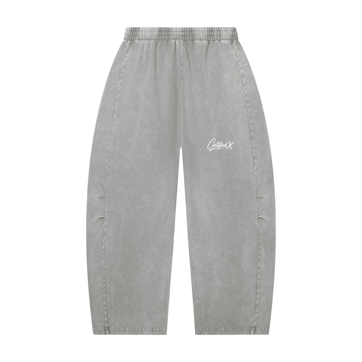Unisex Mineral Wash Barrel Leg Pants