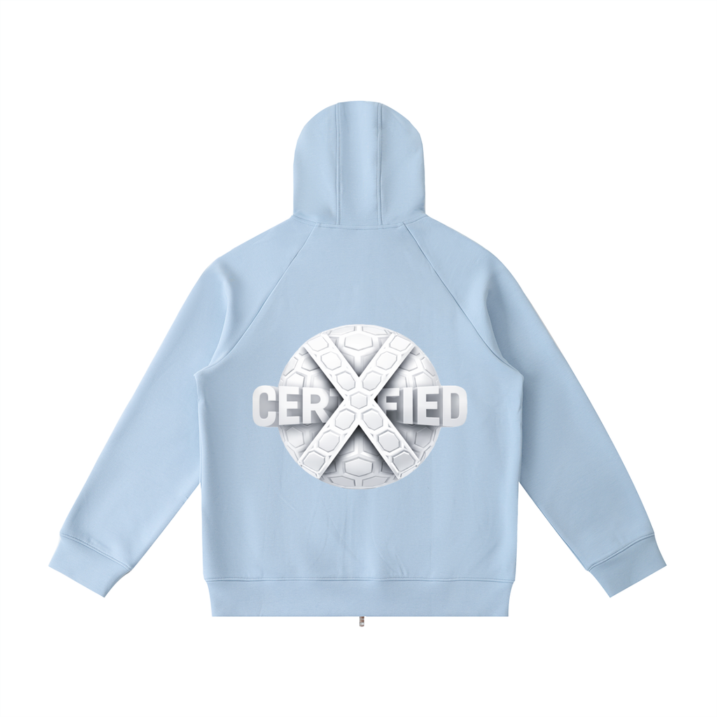 Heavyweight Raglan Sleeve Zip Hoodie