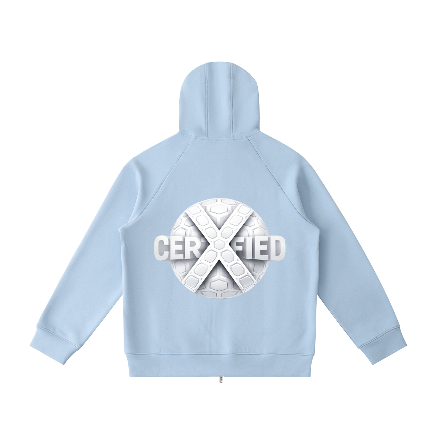 Heavyweight Raglan Sleeve Zip Hoodie