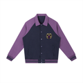 Contrast Raglan Sleeve Baseball Jacket