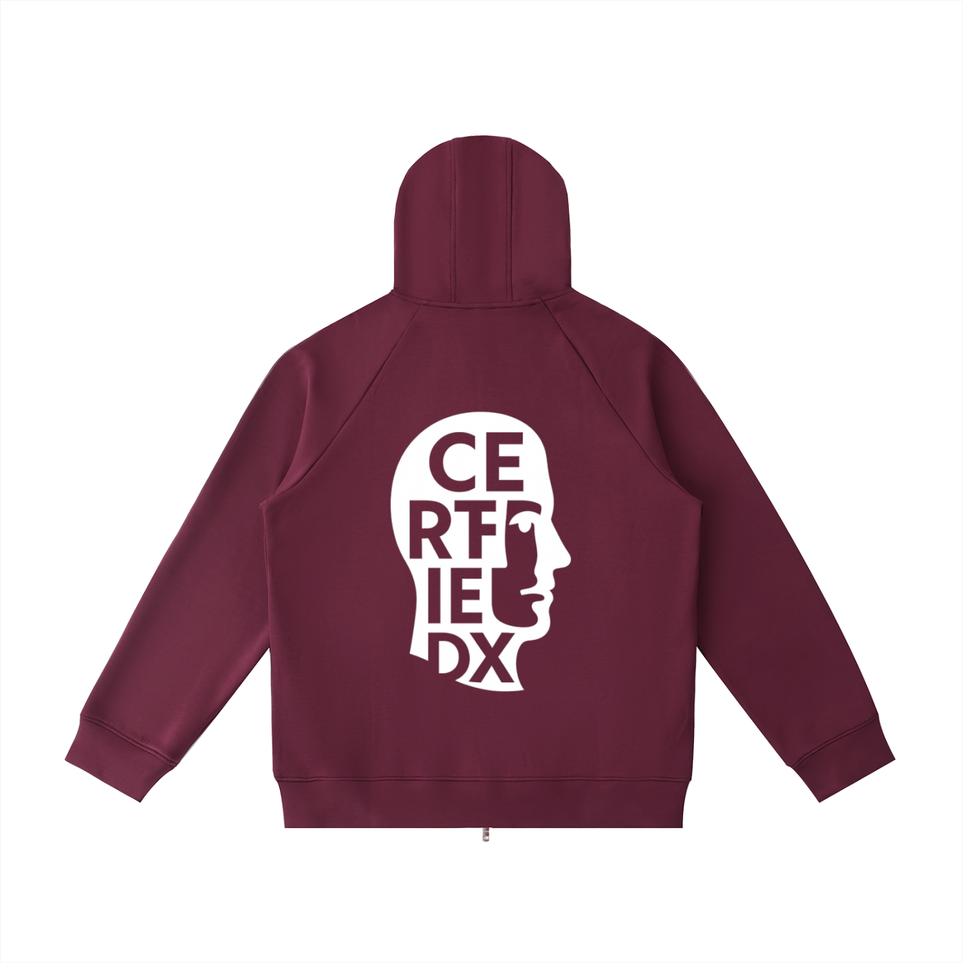 Heavyweight Raglan Sleeve Zip Hoodie