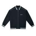 Contrast Piping Zip Bomber Jacket