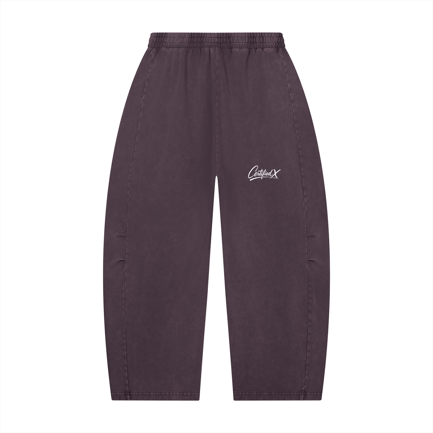Unisex Mineral Wash Barrel Leg Pants