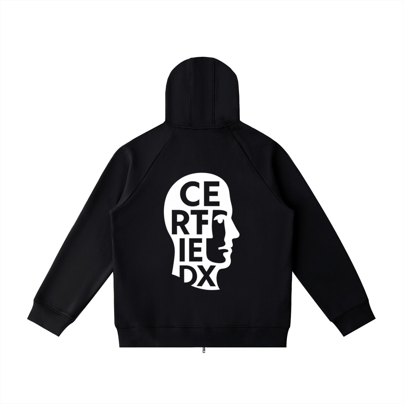 Heavyweight Raglan Sleeve Zip Hoodie